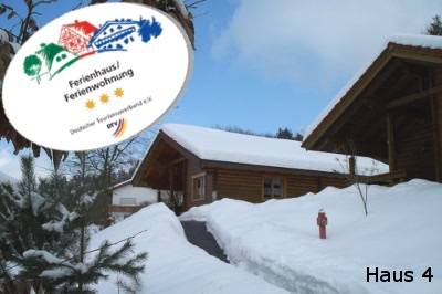 Blick auf Haus 4 im Winter Blick auf Haus 4 im Winter