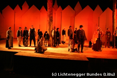 Bild aus der Inszenierung Judas vom Woid im Sommer 2010