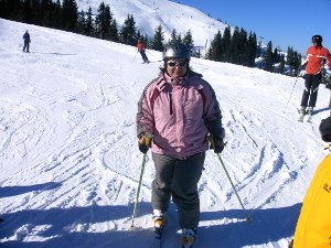Alpin Skiabfahrt gut